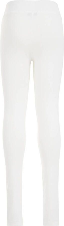 WE Fashion legging white uni Wit Meisjes Stretchkatoen Effen 110 116