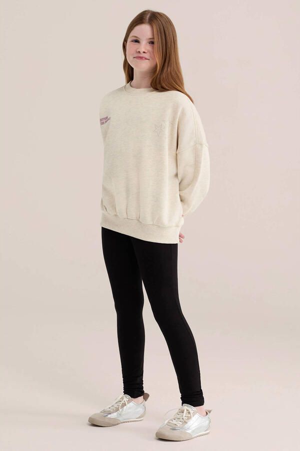 WE Fashion legging set van 2 zwart Meisjes Stretchkatoen Effen 110 116 - Foto 3