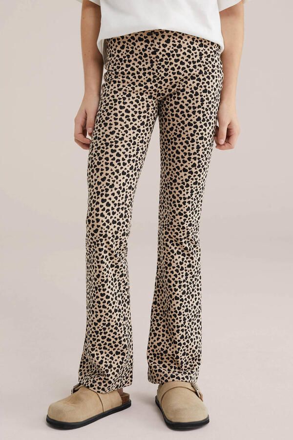 WE Fashion legging zwart bruin (set van 2)