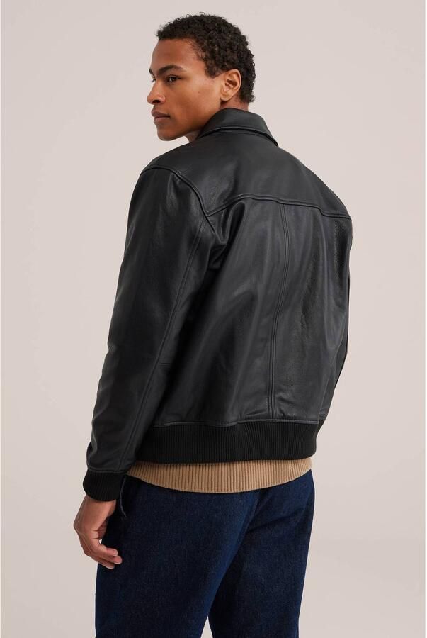 WE Fashion leren jas zwart - Foto 2