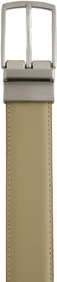 WE Fashion leren reversible riem groen bruin - Foto 3