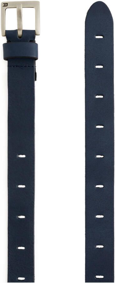 WE Fashion leren riem donkerblauw Jongens Leer Effen 75 cm - Foto 2