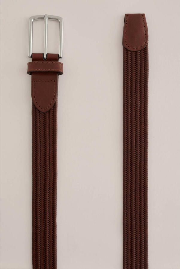WE Fashion leren riem donkerbruin - Foto 2