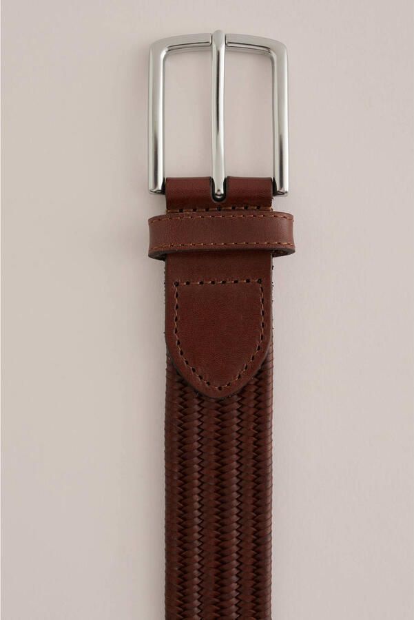 WE Fashion leren riem donkerbruin - Foto 3