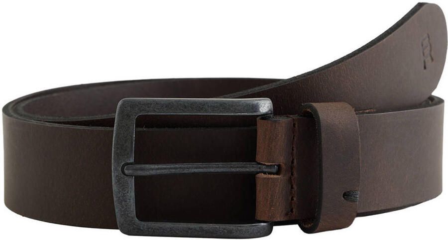 WE Fashion leren riem donkerbruin