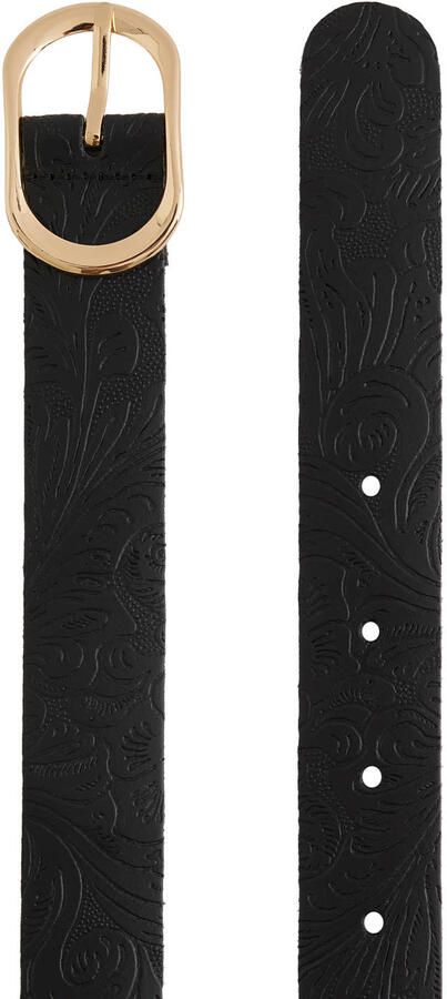 WE Fashion leren riem zwart - Foto 1