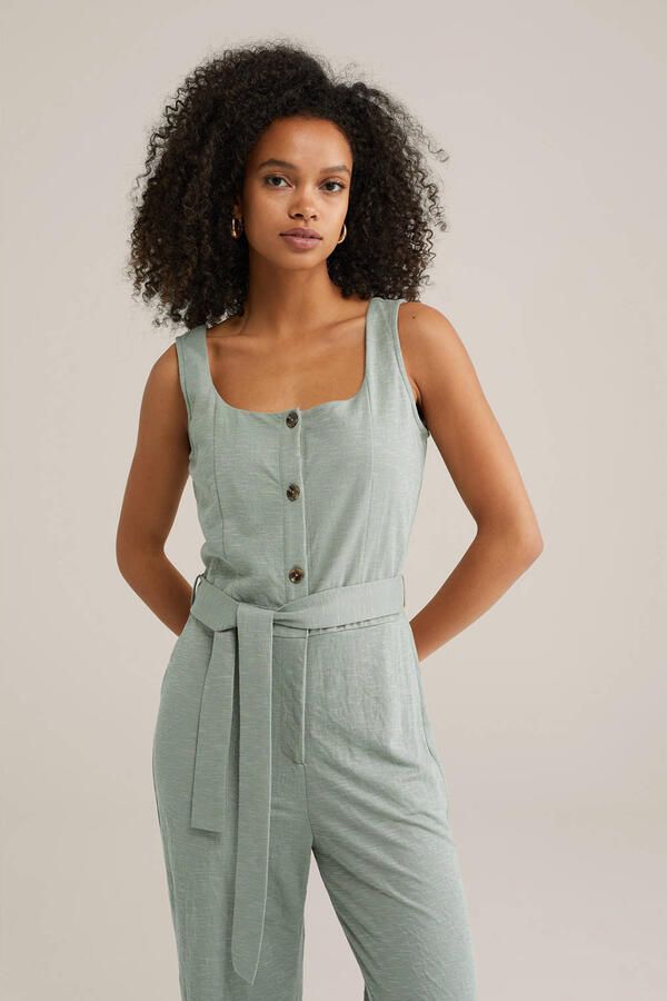WE Fashion lichtgroen jumpsuit