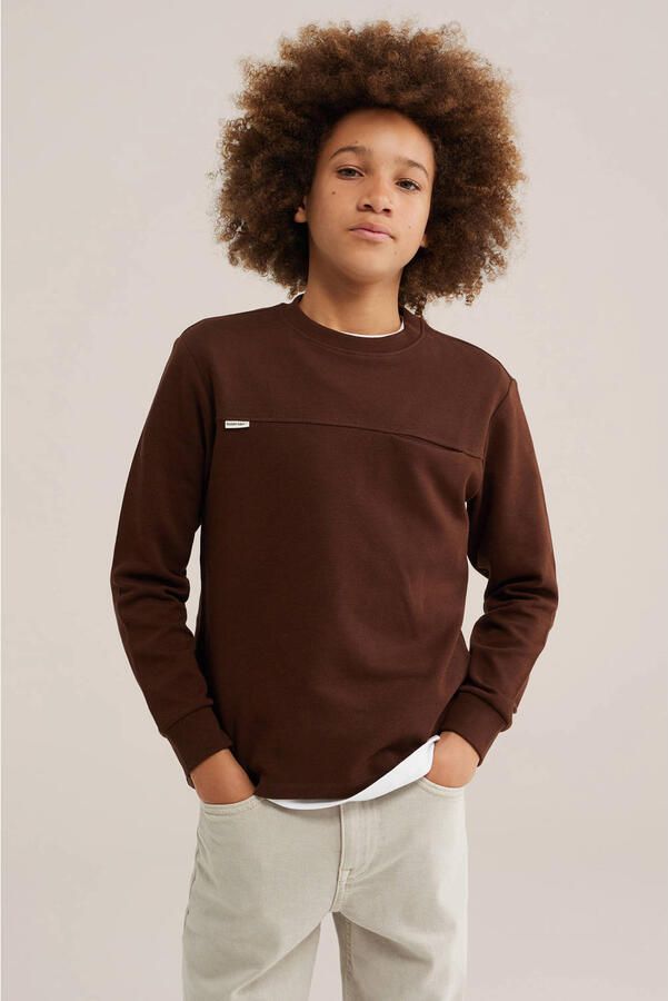 WE Fashion longsleeve bruin