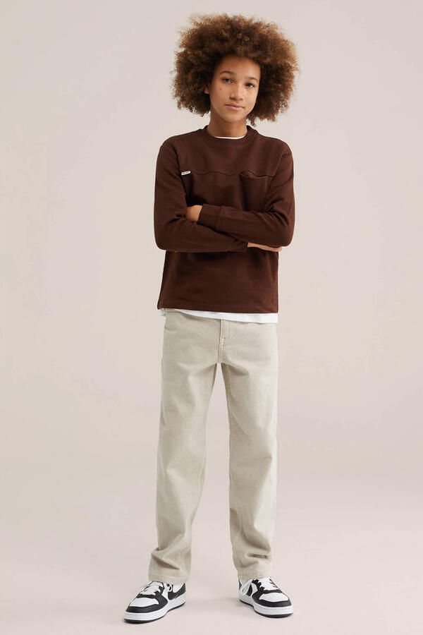 WE Fashion longsleeve bruin - Foto 2