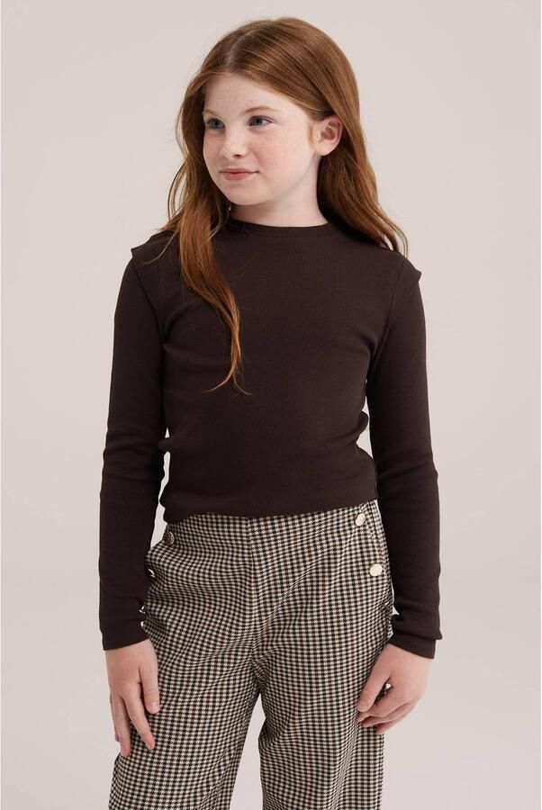WE Fashion longsleeve bruin