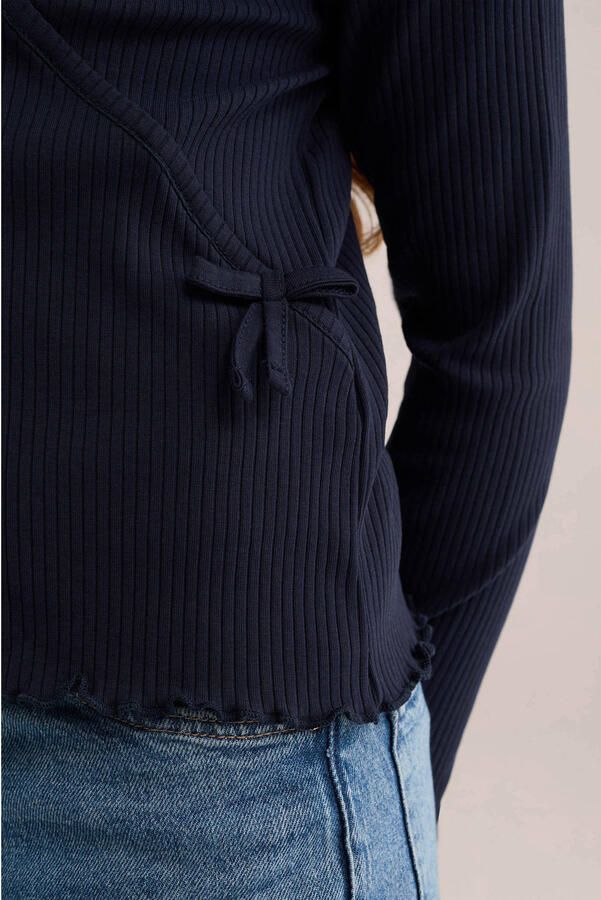WE Fashion longsleeve donkerblauw - Foto 2