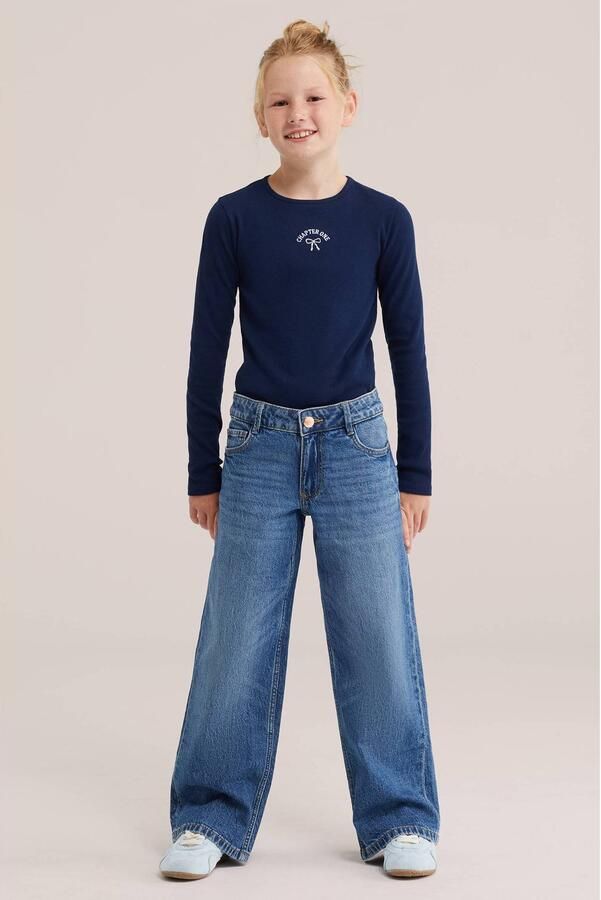 WE Fashion longsleeve donkerblauw - Foto 2