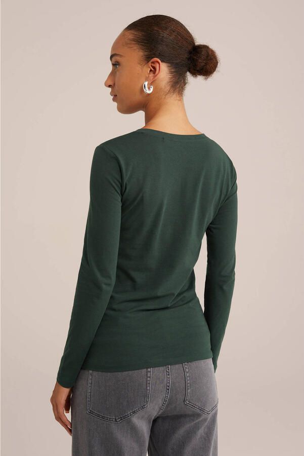 WE Fashion longsleeve donkergroen - Foto 2