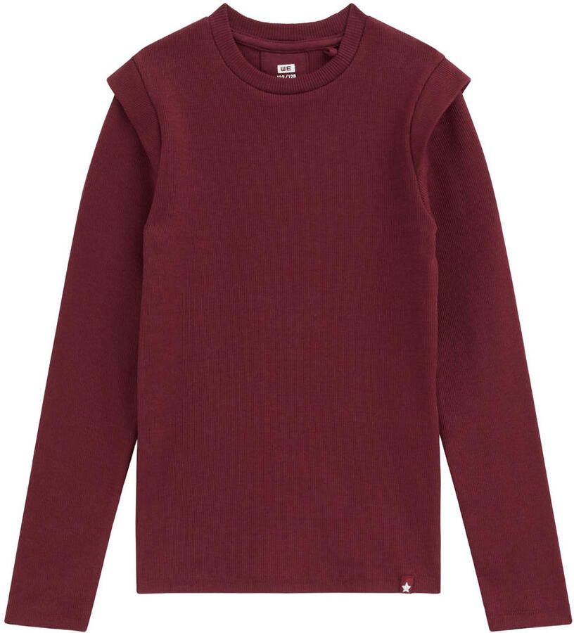 WE Fashion longsleeve donkerrood