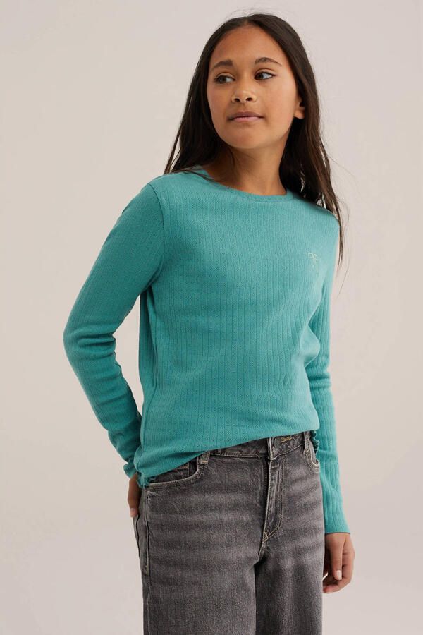 WE Fashion longsleeve groen