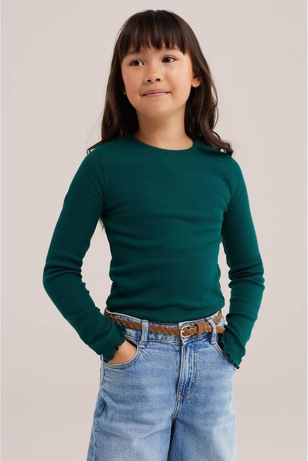 WE Fashion longsleeve groen