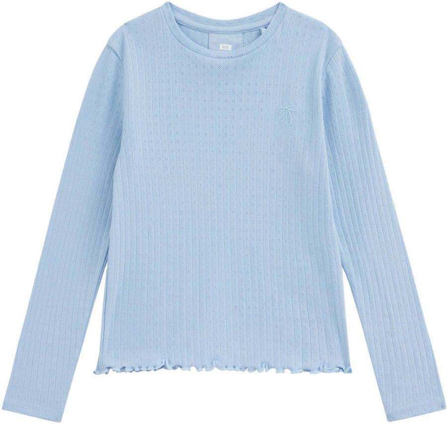 WE Fashion longsleeve lichtblauw