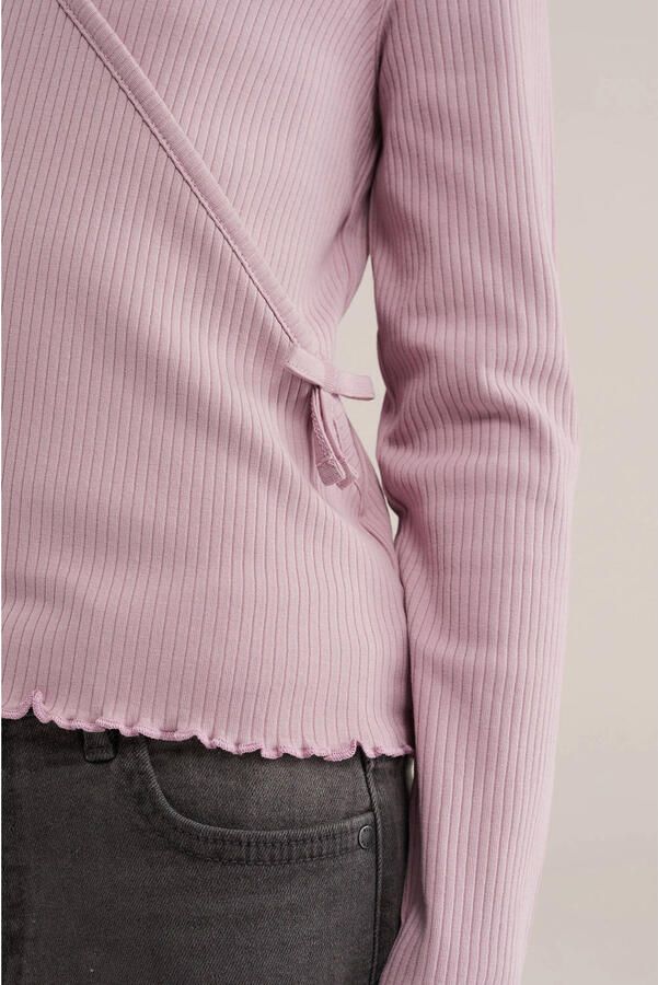 WE Fashion longsleeve lichtroze - Foto 2