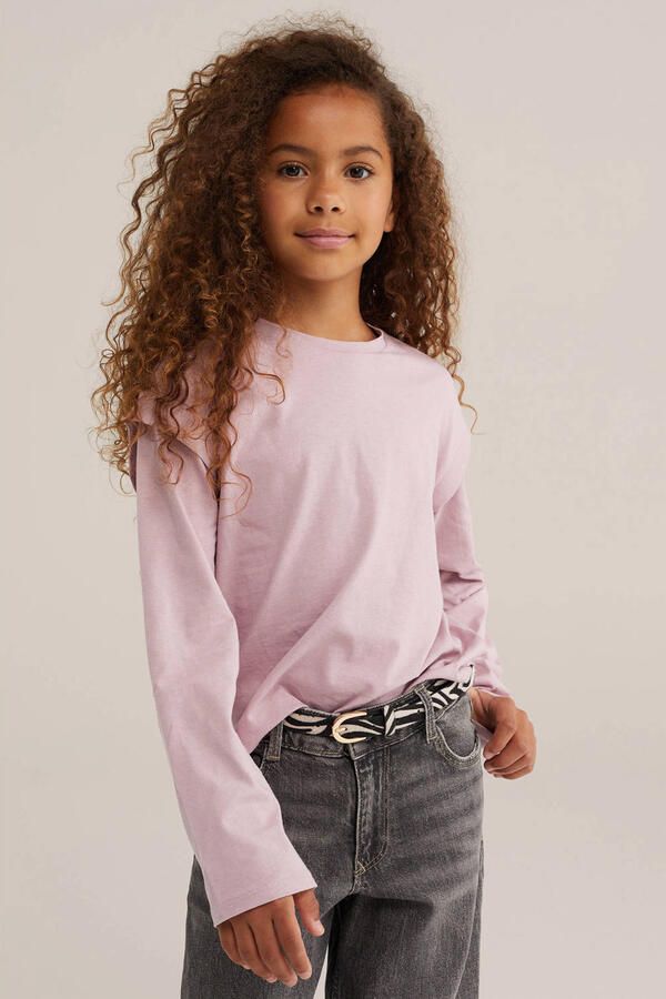 WE Fashion longsleeve lichtroze