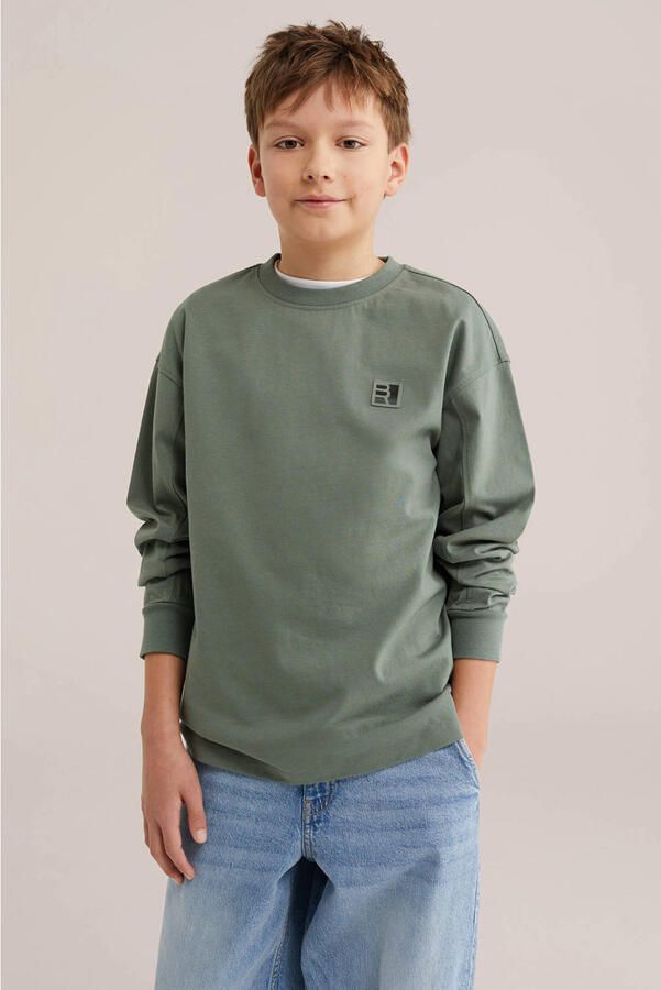 WE Fashion longsleeve olijfgroen - Foto 2