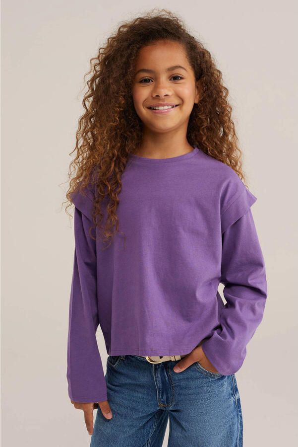 WE Fashion longsleeve paars