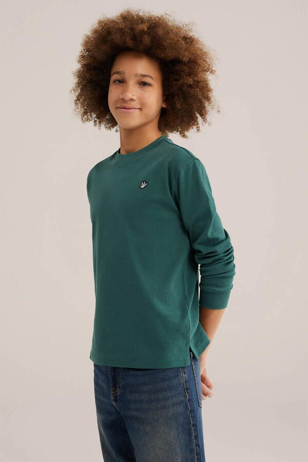 WE Fashion longsleeve petrol