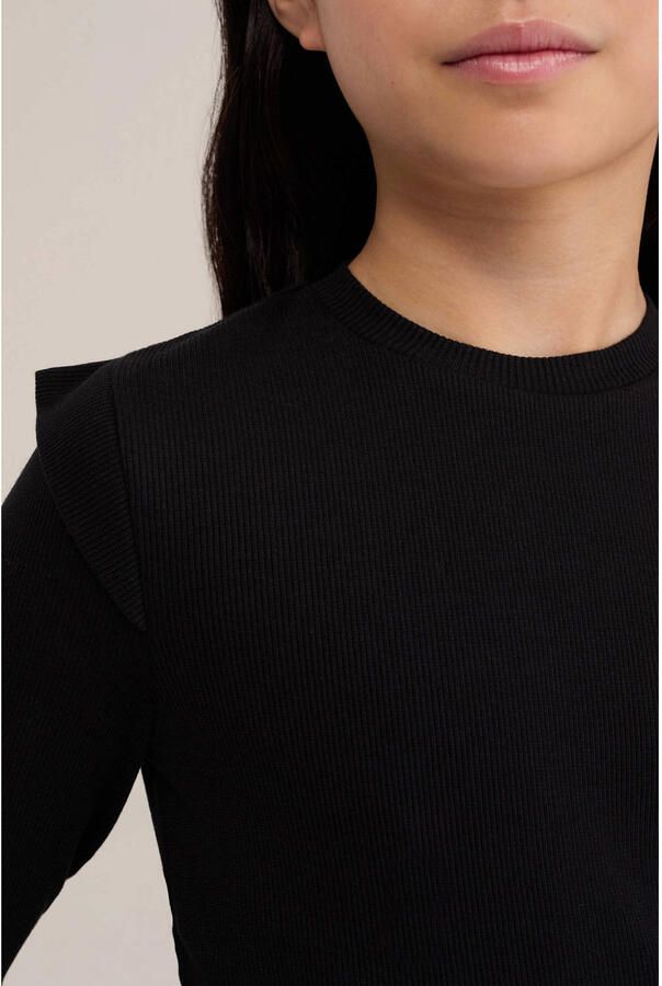 WE Fashion longsleeve zwart - Foto 2