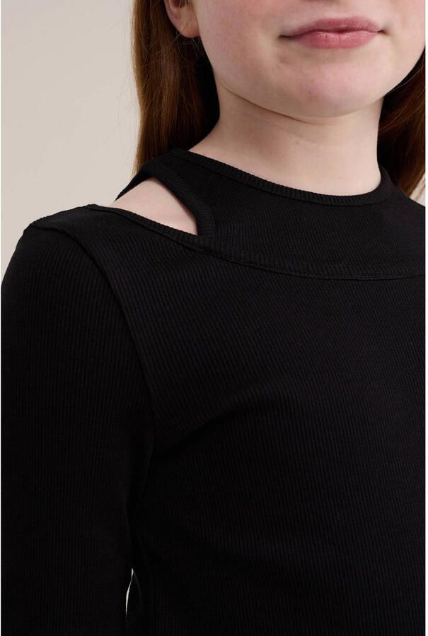 WE Fashion longsleeve zwart - Foto 2
