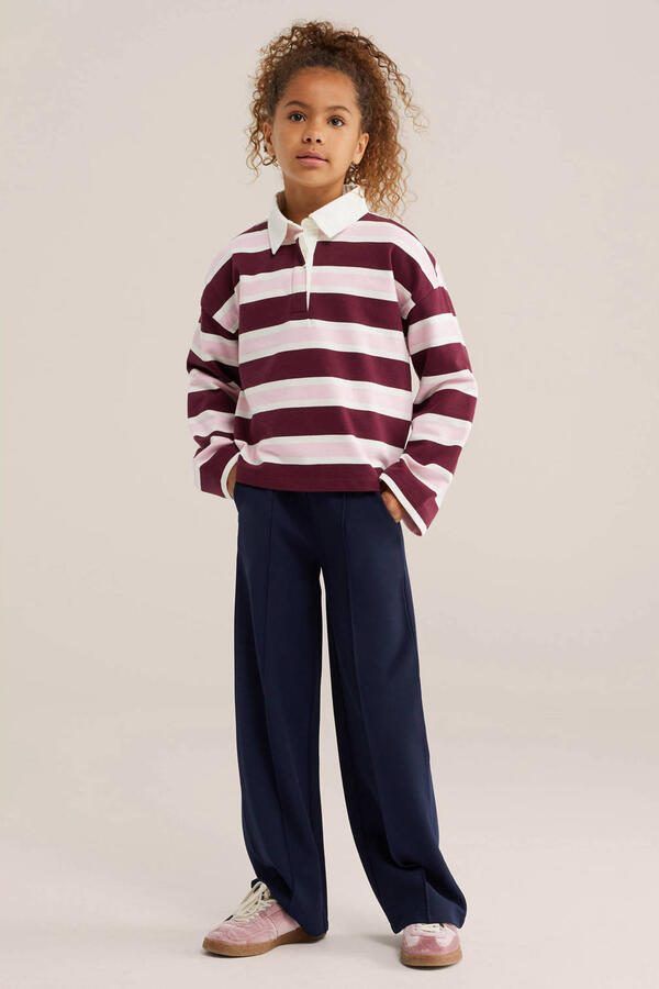 WE Fashion loose casual broek donkerblauw - Foto 2