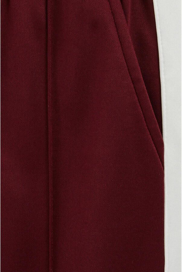 WE Fashion loose casual broek donkerrood - Foto 2