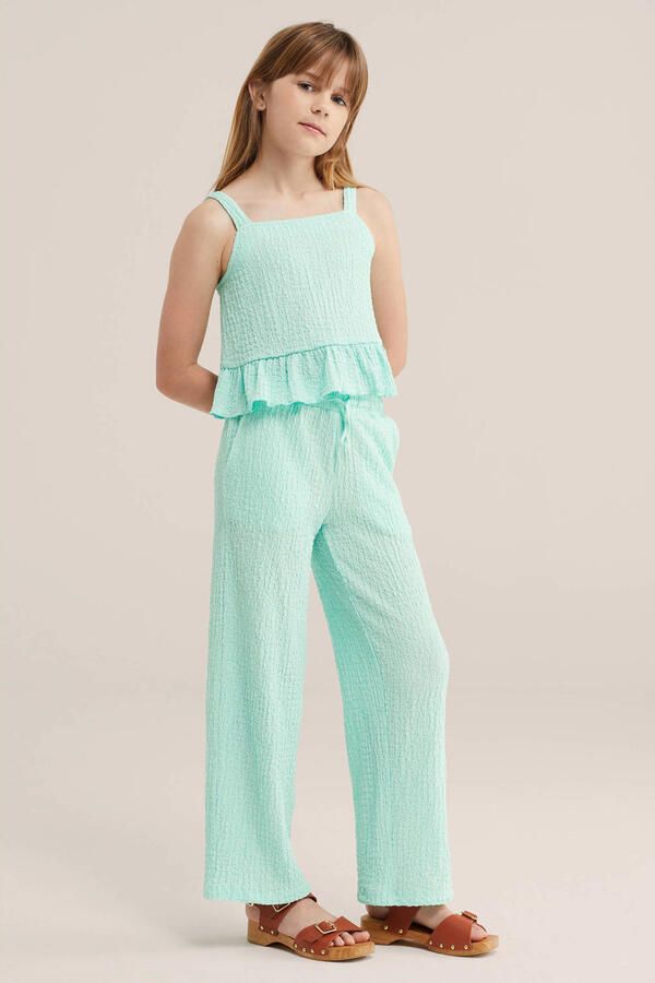 WE Fashion loose casual broek lila - Foto 3