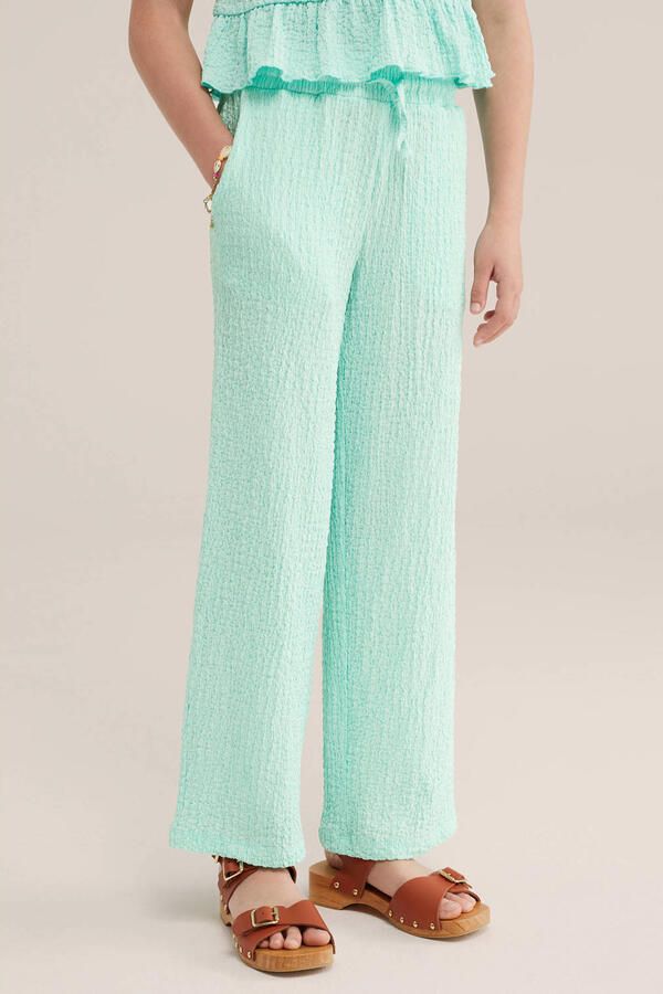 WE Fashion loose casual broek lila