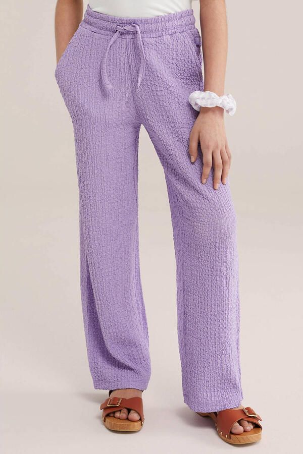 WE Fashion loose casual broek lila