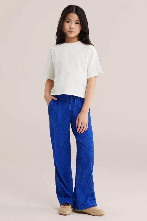 WE Fashion loose casual broek marineblauw - Foto 3