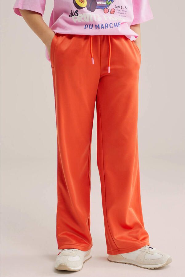 WE Fashion loose casual broek oranje
