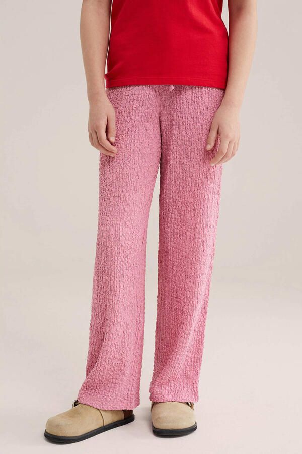 WE Fashion loose casual broek roze