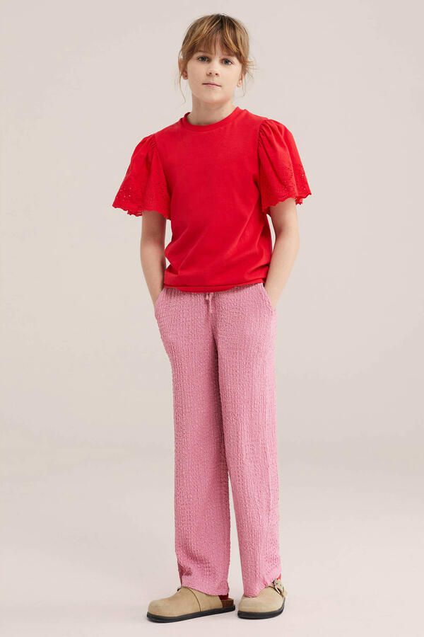 WE Fashion loose casual broek roze - Foto 3