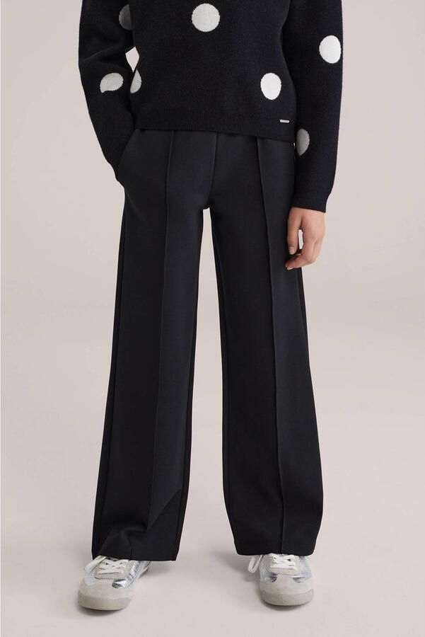 WE Fashion loose casual broek zwart