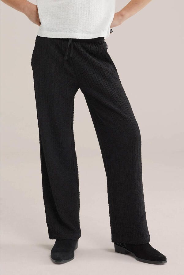 WE Fashion loose casual broek zwart