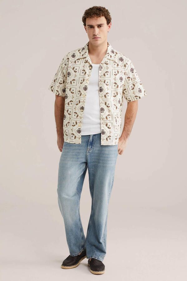 WE Fashion loose casual overhemd beige - Foto 2