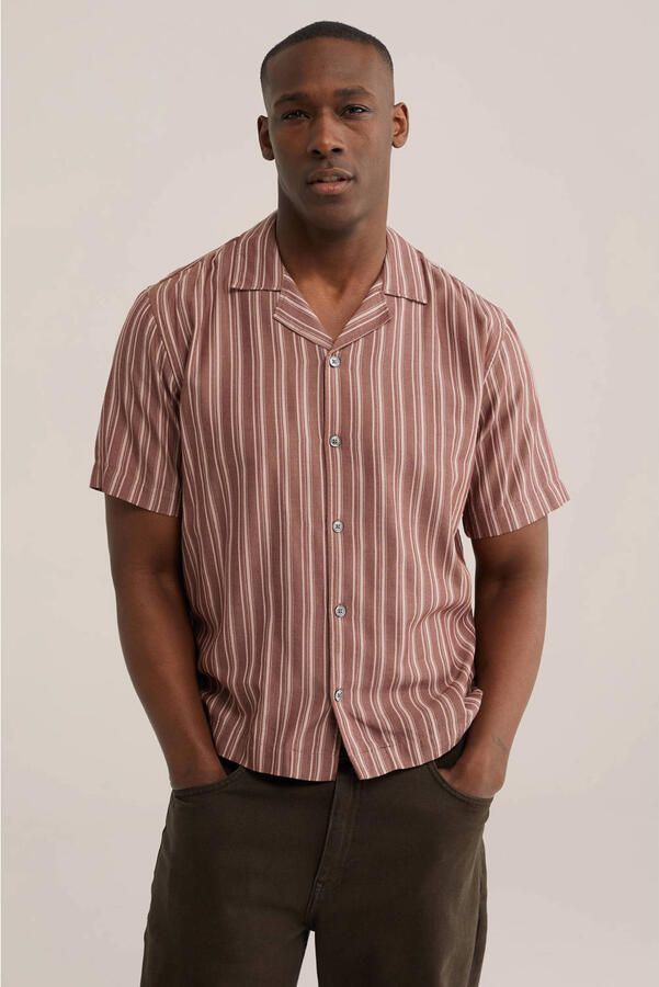 WE Fashion loose casual overhemd brique