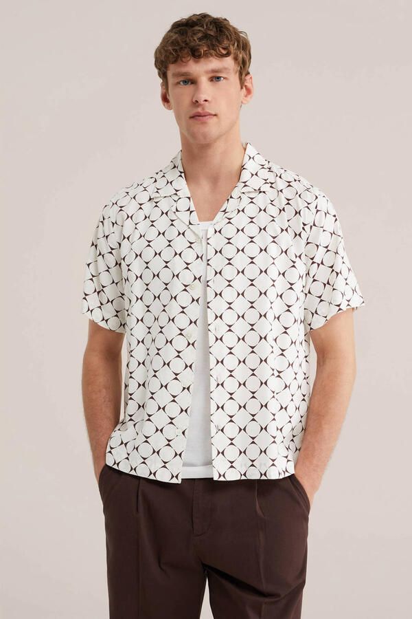 WE Fashion loose casual overhemd wit