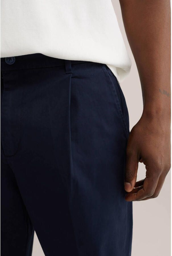 WE Fashion loose chino donkerblauw - Foto 2