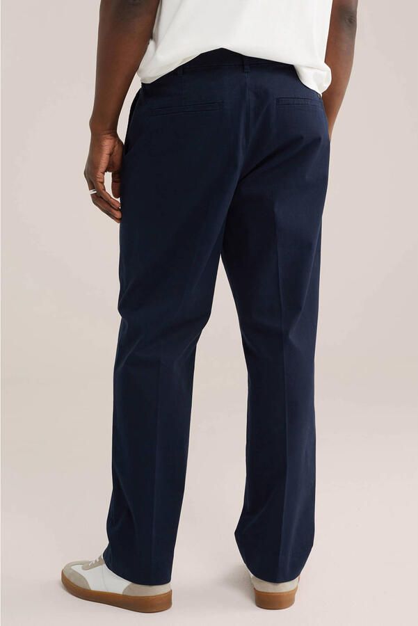 WE Fashion loose chino donkerblauw - Foto 3