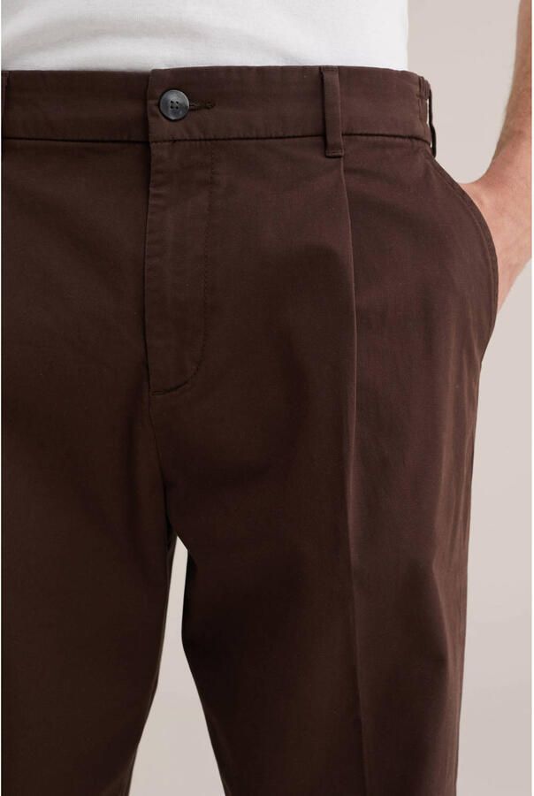 WE Fashion loose chino donkerbruin - Foto 2