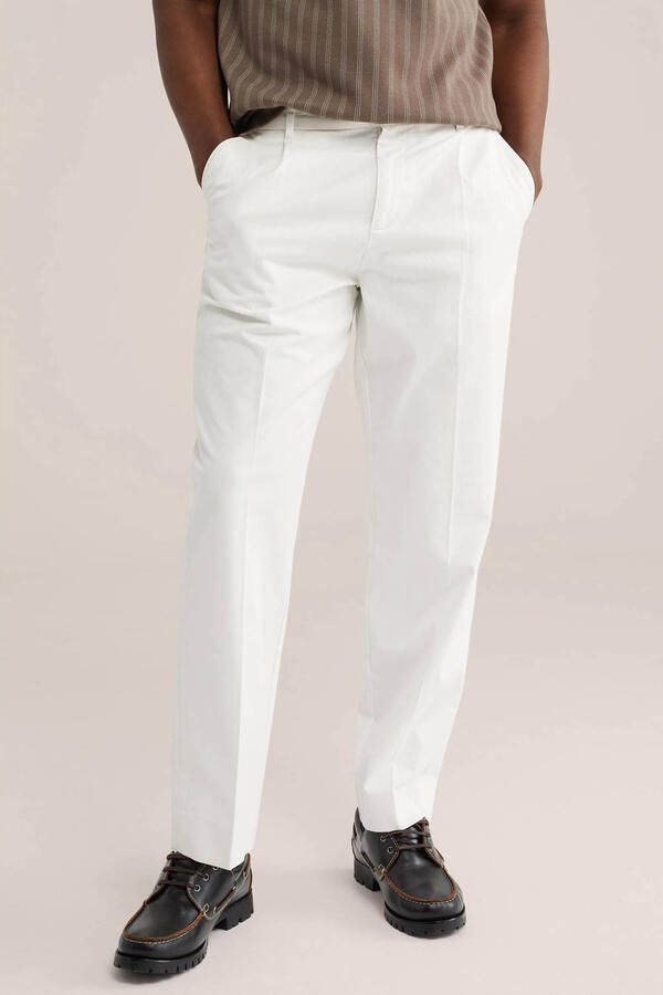 WE Fashion loose chino ecru