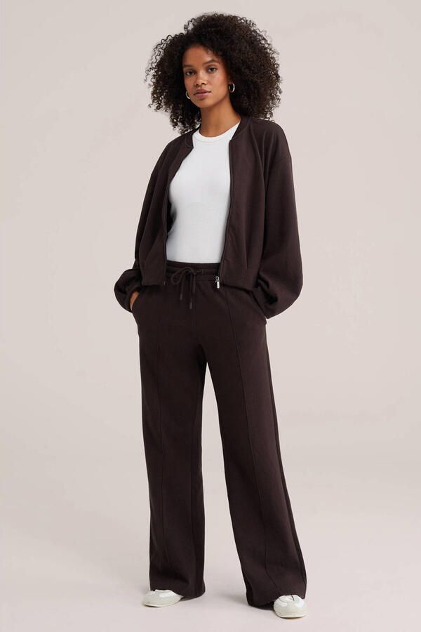 WE Fashion loose fit broek bruin - Foto 3