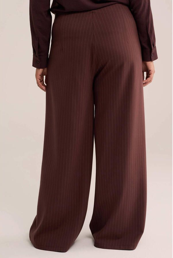 WE Fashion loose fit broek bruin - Foto 2