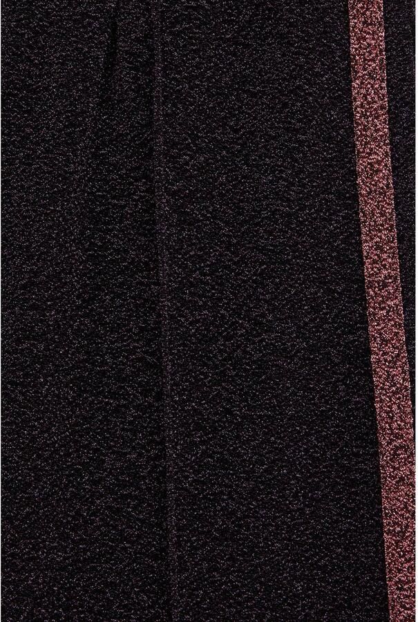 WE Fashion loose fit casual broek met glitters paars Meisjes Polyester - Foto 2
