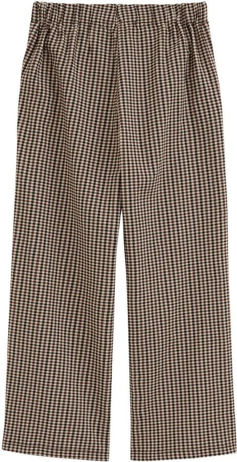 WE Fashion loose fit casual geruite broek bruin - Foto 3